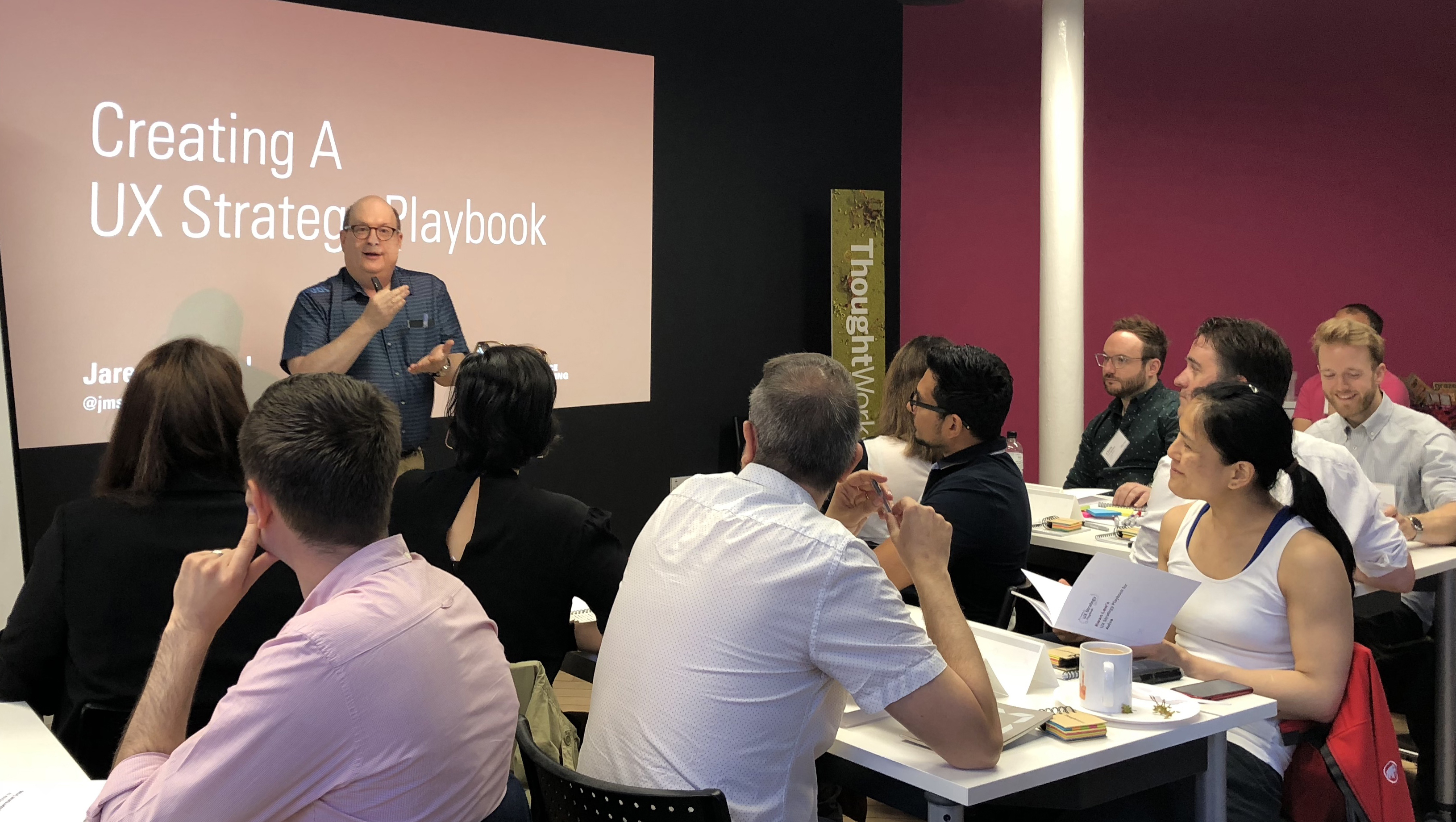 Our first Creating a UX Strategy Playbook workshop at ThoughtWorks.
