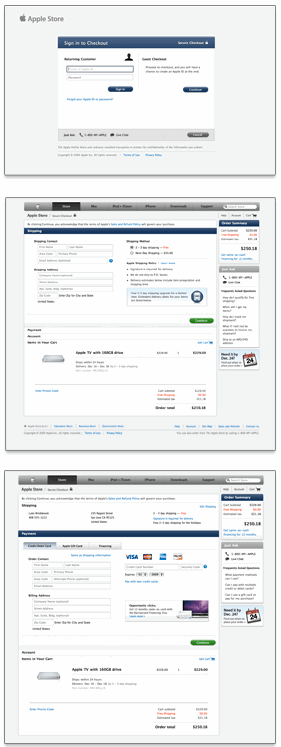 new checkout form