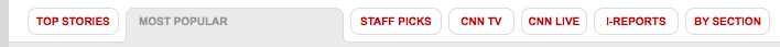 screenshot cnn.com tabs: most popular etc