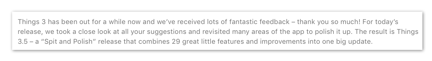 Things 3.5 release notes