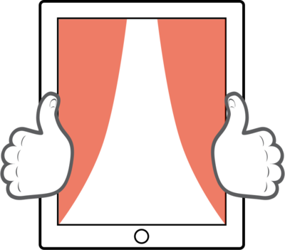 Tablet thumb zone