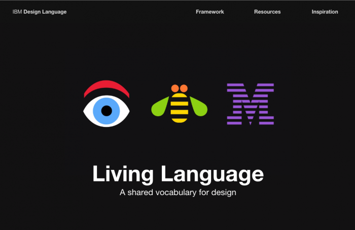Screenshot from IBM's styleguide